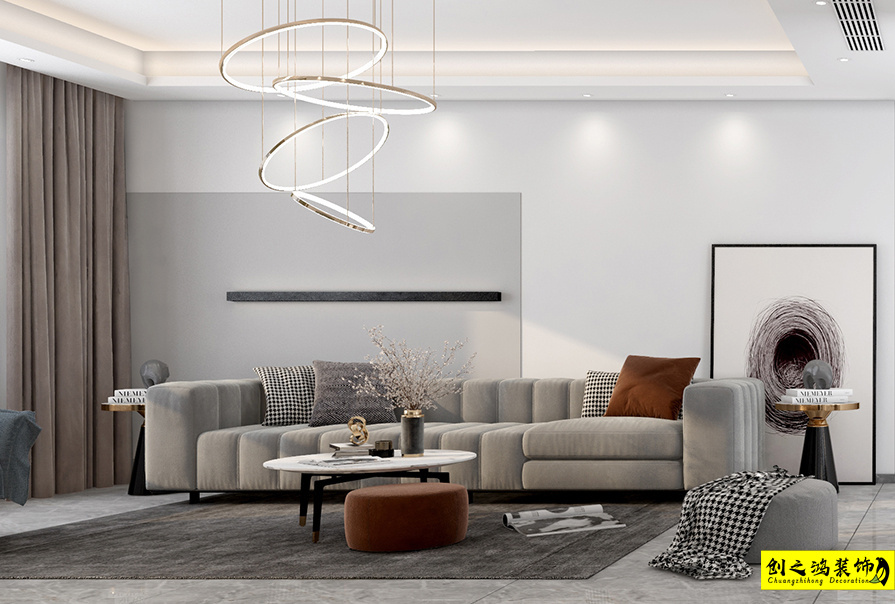 東岸名郡140㎡現(xiàn)代簡(jiǎn)約風(fēng)格裝修案例