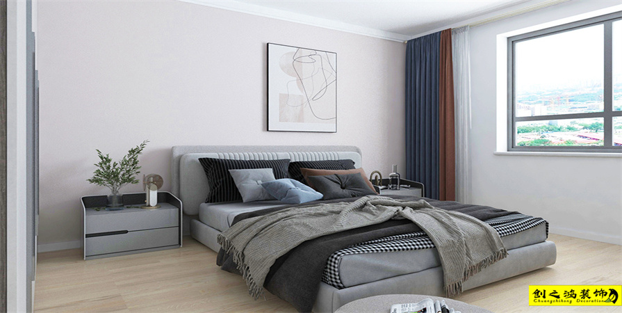 純皓家園127㎡現(xiàn)代簡約風格裝修案例