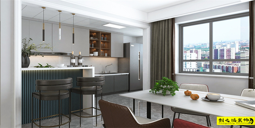 新業(yè)御園130㎡現(xiàn)代簡約風(fēng)格裝修案例