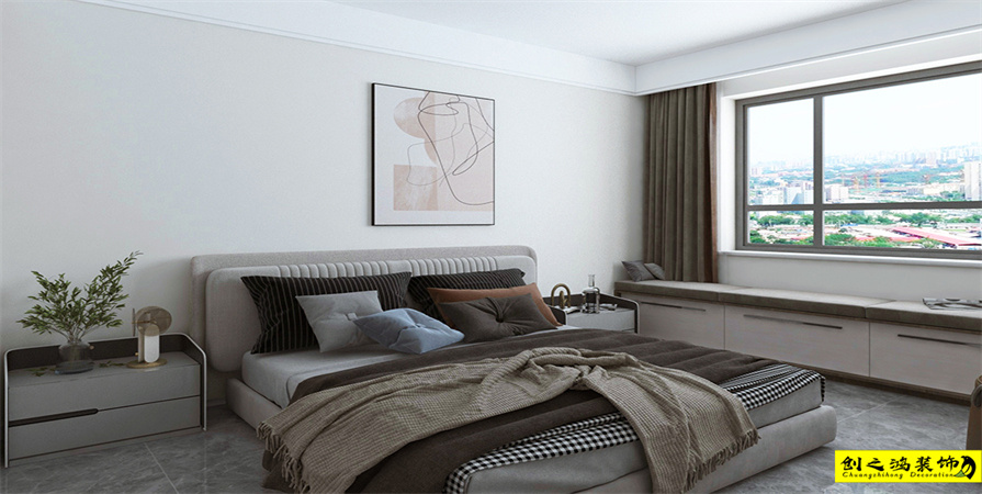 新業(yè)御園130㎡現(xiàn)代簡約風(fēng)格裝修案例