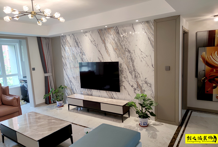 格調(diào)松間133㎡現(xiàn)代簡(jiǎn)約風(fēng)格裝修案例