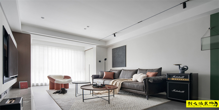 富力又一城89㎡現(xiàn)代簡(jiǎn)約風(fēng)格裝修案例