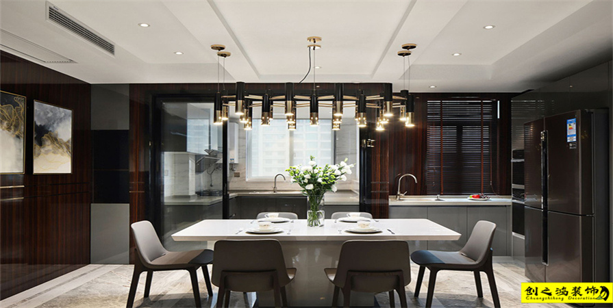 富力又一城143㎡現(xiàn)代簡約風(fēng)格裝修案例