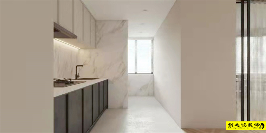 路勁太陽城112㎡現(xiàn)代簡(jiǎn)約風(fēng)格裝修案例