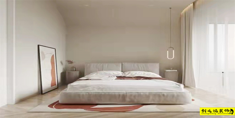 路勁太陽城112㎡現(xiàn)代簡(jiǎn)約風(fēng)格裝修案例