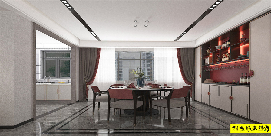 星河國(guó)際133㎡新中式風(fēng)格裝修案例