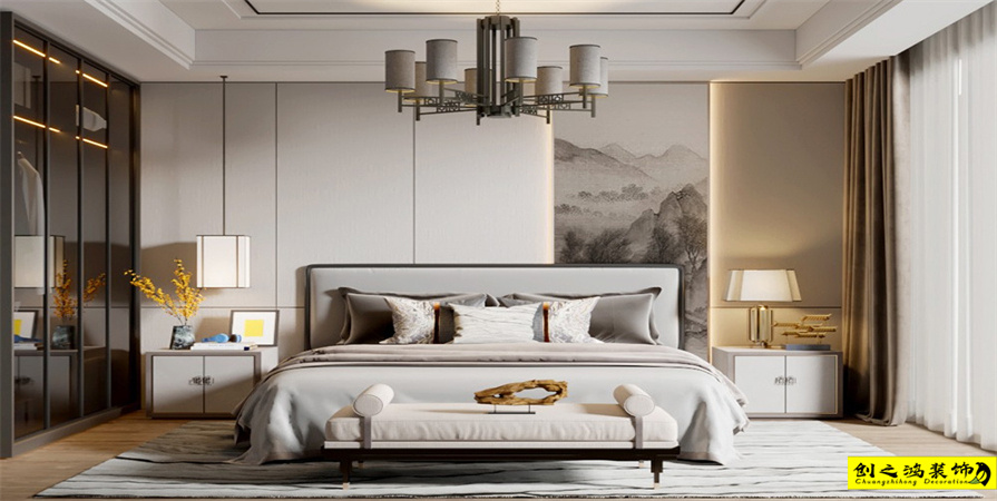 星河國(guó)際133㎡新中式風(fēng)格裝修案例