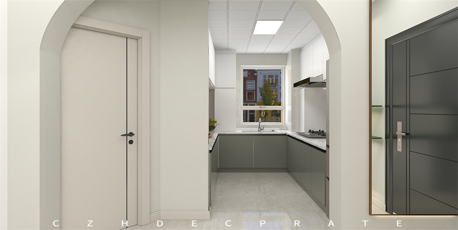 大運河府97㎡現(xiàn)代極簡風格裝修案例