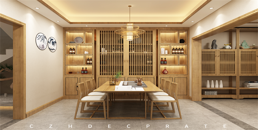 香河愛(ài)晚大愛(ài)城別墅340㎡日式風(fēng)格原創(chuàng)裝修案例