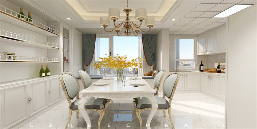 中儲正榮棟境125㎡簡歐風格原創(chuàng)裝修案例