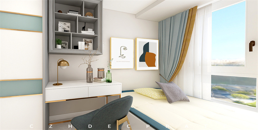 中儲正榮棟境125㎡簡歐風格原創(chuàng)裝修案例