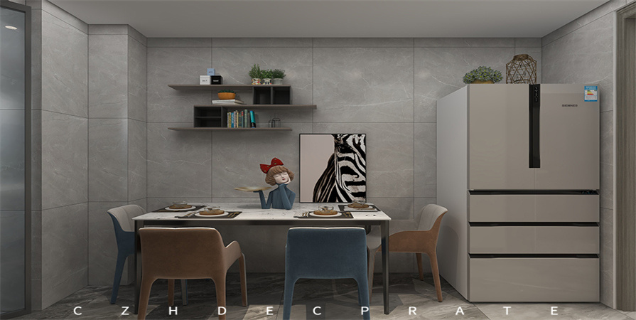 禧順花園100㎡現(xiàn)代簡(jiǎn)約裝修案例