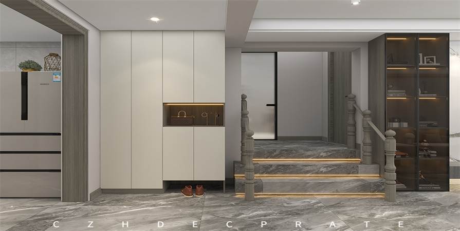 禧順花園100㎡現(xiàn)代簡(jiǎn)約裝修案例