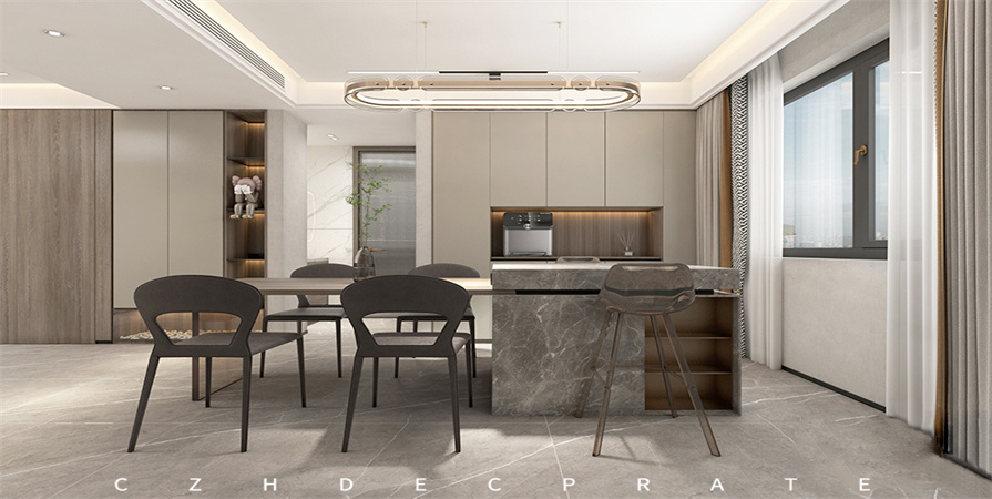 萬達(dá)水西臺122㎡現(xiàn)代輕奢風(fēng)格原創(chuàng)裝修案例