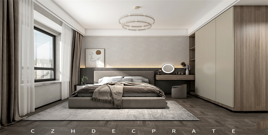 萬達(dá)水西臺122㎡現(xiàn)代輕奢風(fēng)格原創(chuàng)裝修案例