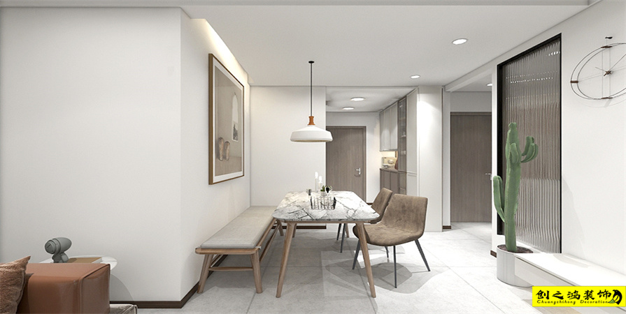 中海南開郡84㎡原創(chuàng)北歐風(fēng)格裝修案例