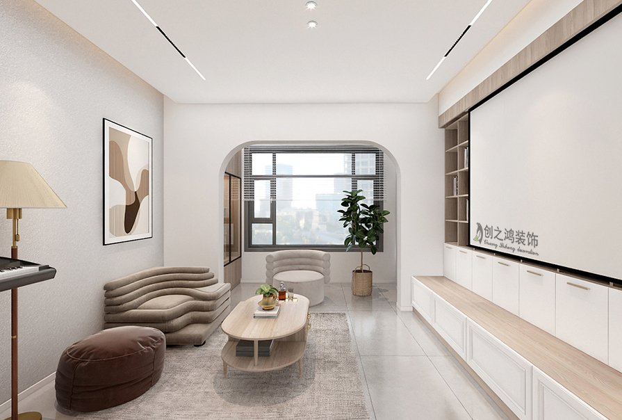 格調(diào)平園北歐風格效果圖,天津裝修公司