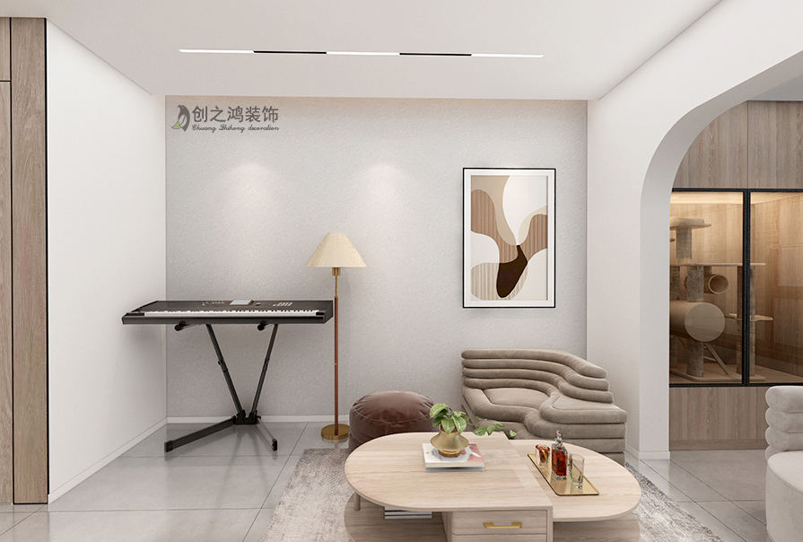 格調(diào)平園北歐風格效果圖,天津裝修公司