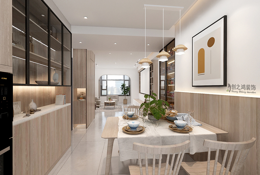 格調(diào)平園北歐風格效果圖,天津裝修公司