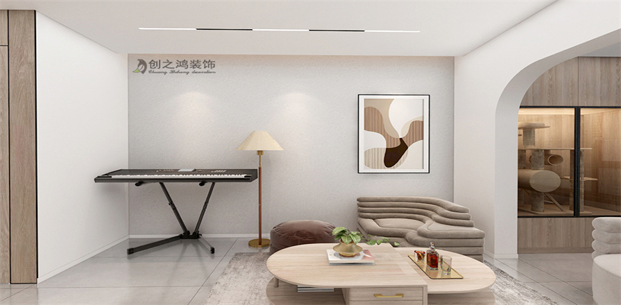 格調(diào)平園110㎡北歐風格裝修效果圖