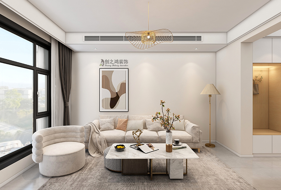 御江臺(tái)126㎡<font color='red'>北歐風(fēng)</font>格裝修效果圖