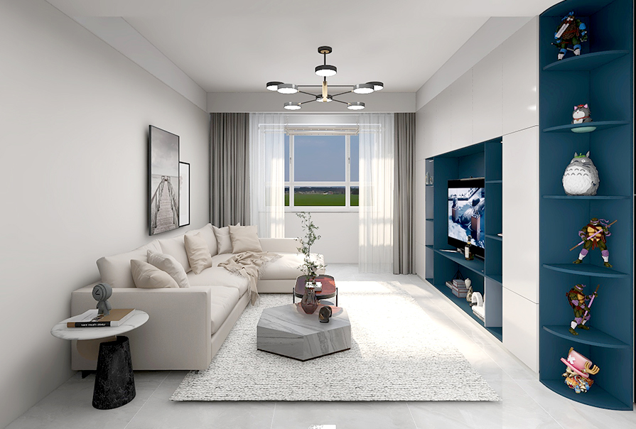 玄關別再就擺個鞋架，學習他家入戶客廳這個L型大轉角柜子實用！