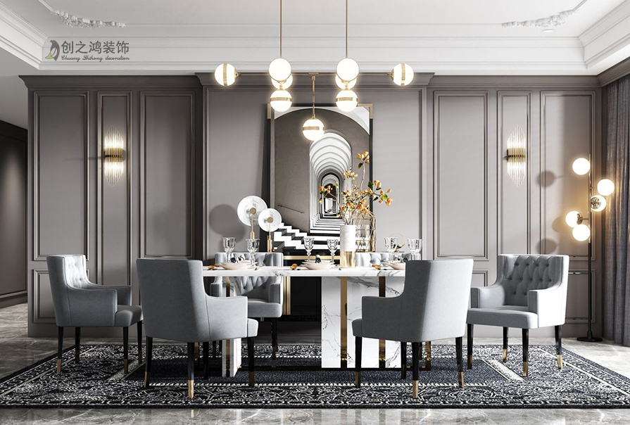 翠享康庭164㎡美式風格裝修效果圖！