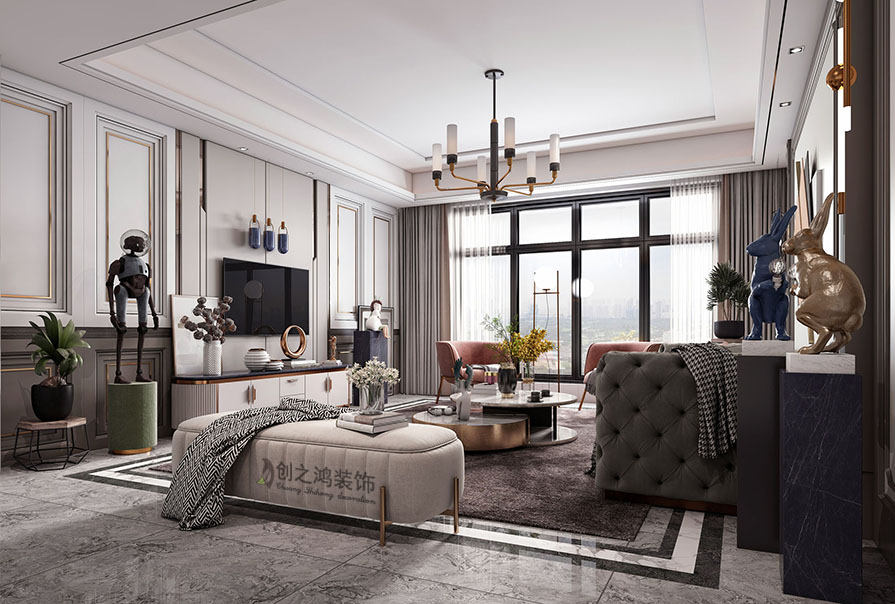 翠享康庭164㎡美式風格裝修效果圖！