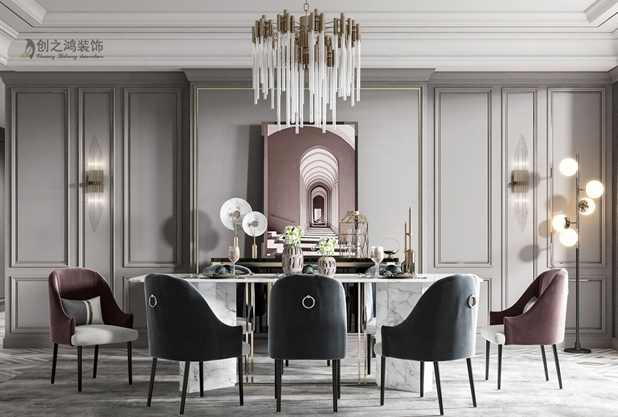 格調林泉145㎡美式風格裝修效果圖！