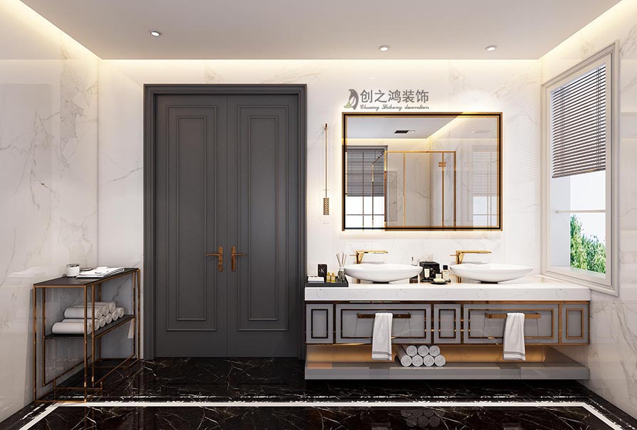 格調林泉145㎡美式風格裝修效果圖！