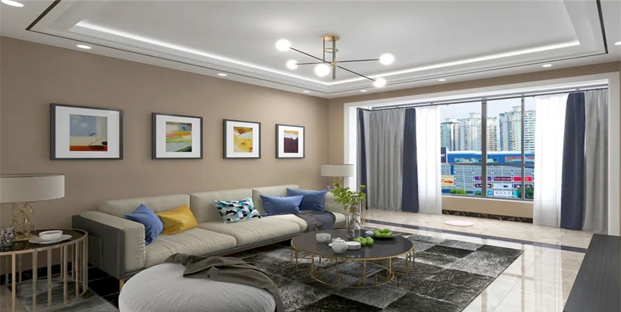 溪景苑105㎡簡歐風格裝修效果圖！