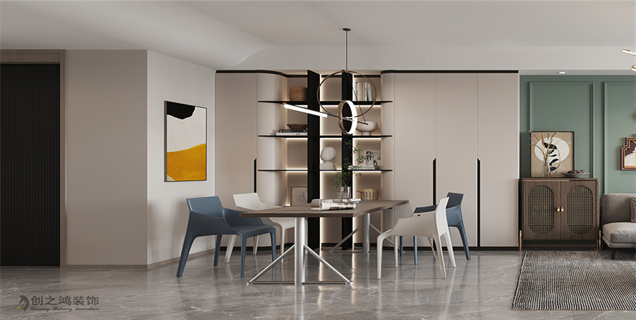 明華里105㎡輕奢風(fēng)格裝修效果圖！