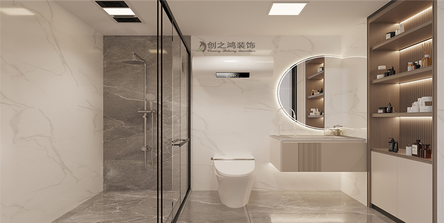 明華里105㎡輕奢風(fēng)格裝修效果圖！