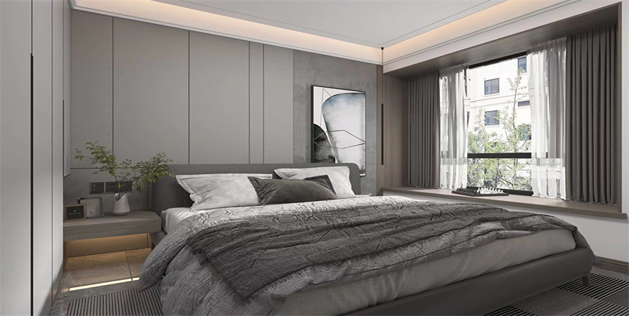 遠(yuǎn)洋萬和城130㎡現(xiàn)代輕奢風(fēng)格裝修實景圖！