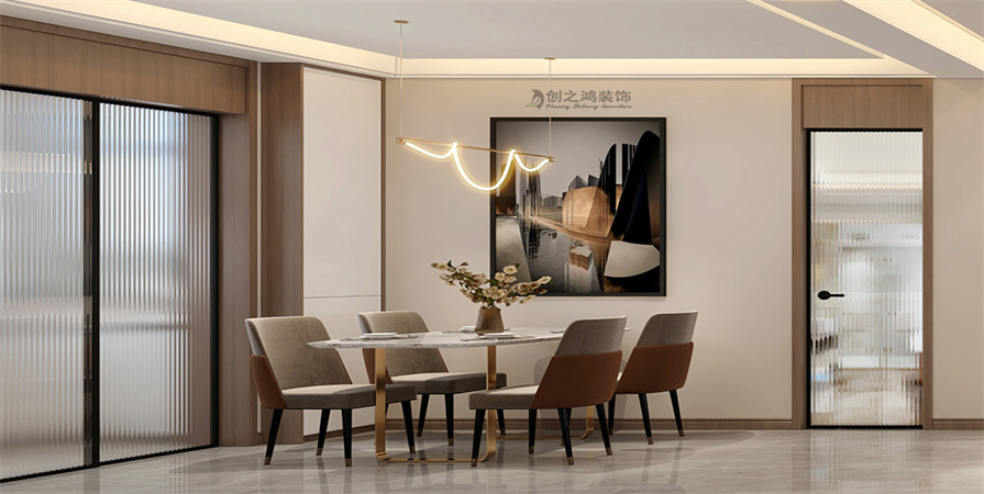 第博雅園151㎡現(xiàn)代簡約風(fēng)格裝修實(shí)景圖！