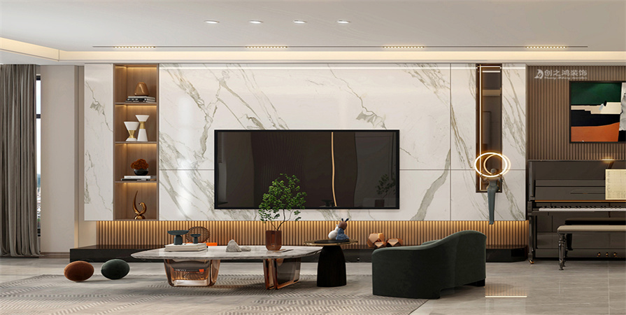 第博雅園151㎡現(xiàn)代簡約風(fēng)格裝修實(shí)景圖！