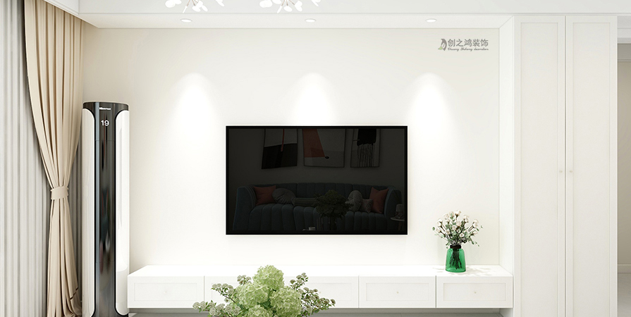 橋馨苑93㎡現代簡約風格裝修實景圖！