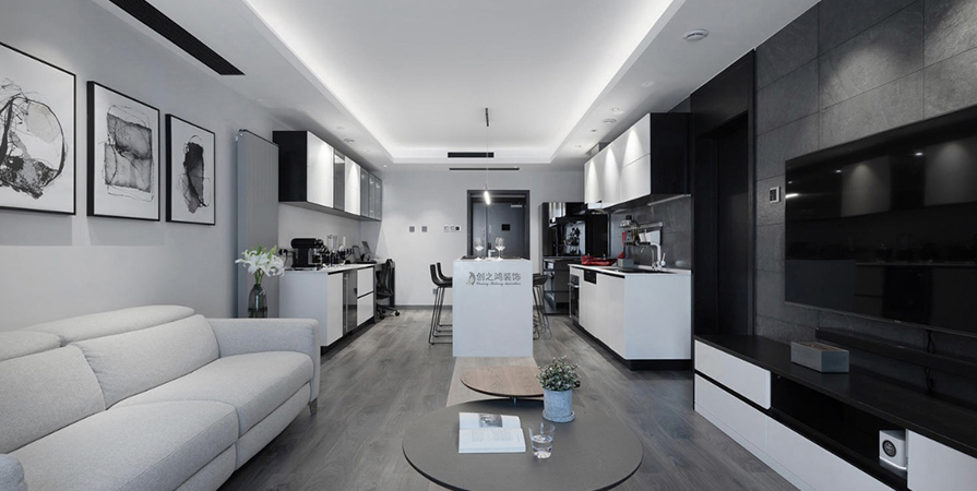 藝術(shù)公寓96㎡北歐風(fēng)格裝修實(shí)景圖！