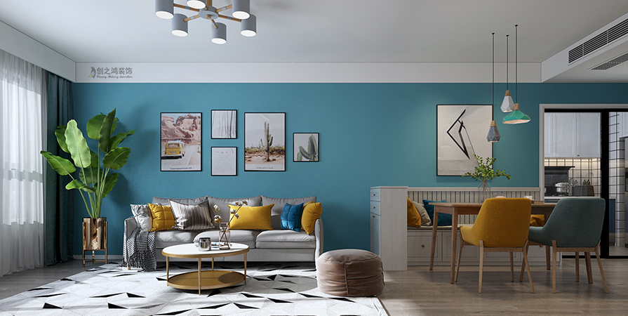 融創(chuàng)御園109㎡清新北歐風(fēng)格裝修實(shí)景圖！