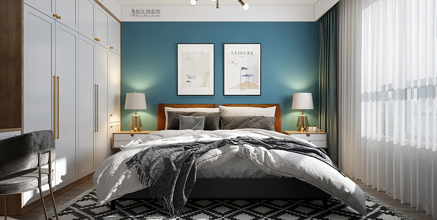 融創(chuàng)御園109㎡清新北歐風(fēng)格裝修實(shí)景圖！