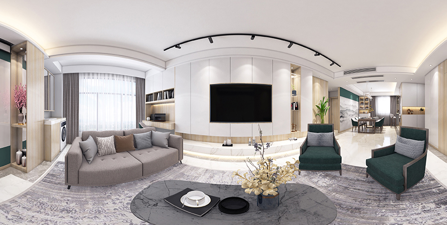 雅居樂130㎡現(xiàn)代簡約風裝修效果圖！