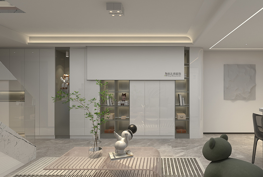 創(chuàng)之鴻裝飾客廳裝修實景圖