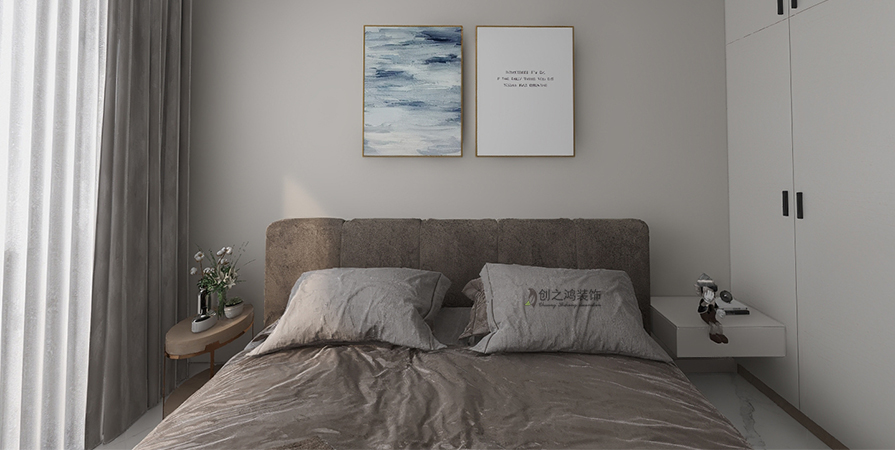 遠(yuǎn)洋紅岸瀾山頤濱花園125㎡現(xiàn)代簡(jiǎn)約風(fēng)格案例