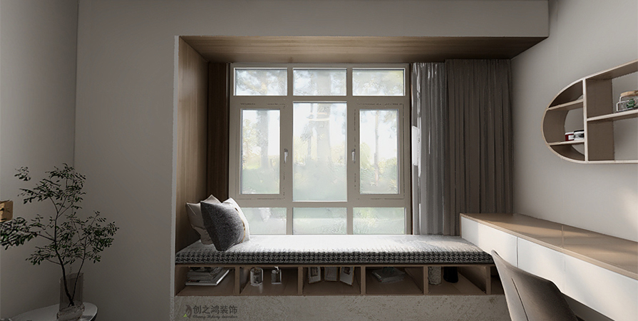 遠(yuǎn)洋紅岸瀾山頤濱花園125㎡現(xiàn)代簡(jiǎn)約風(fēng)格案例