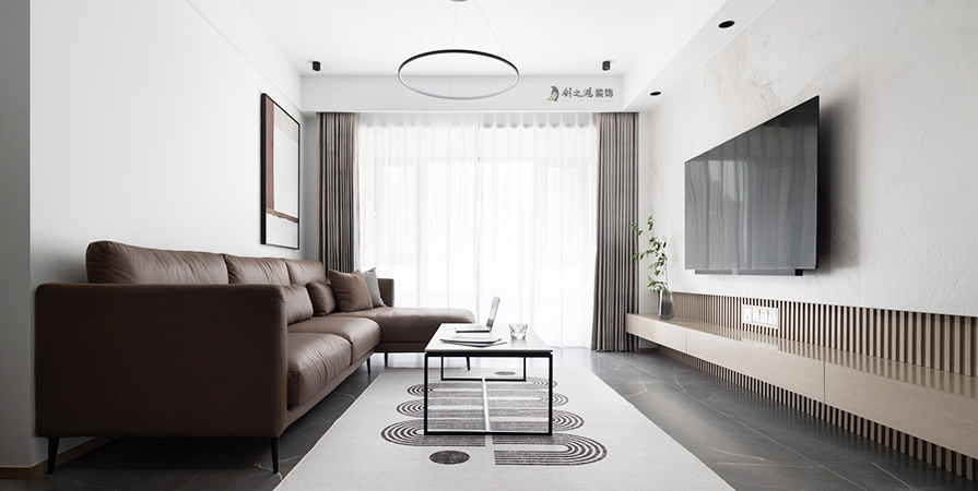 融創(chuàng)中央學府89㎡簡約風格裝修案例