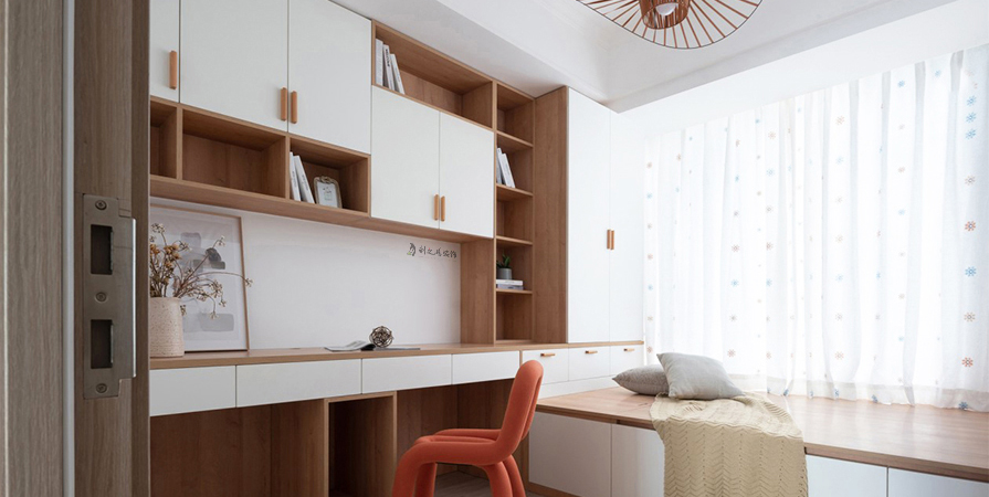 藝術(shù)公寓107㎡原木風(fēng)格裝修實景圖