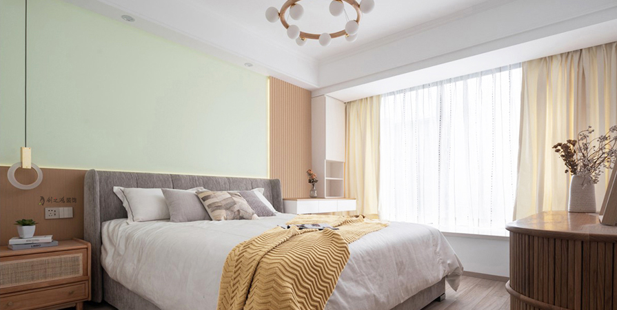 藝術(shù)公寓107㎡原木風(fēng)格裝修實景圖