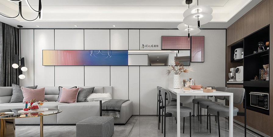 大都匯觀濤苑104㎡簡約風(fēng)格裝修實(shí)景圖