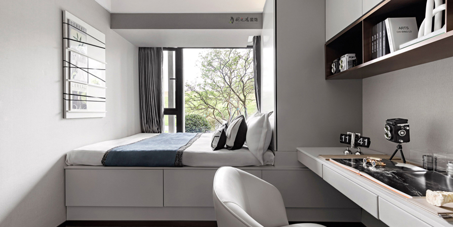 路勁太陽城109㎡輕奢風(fēng)格裝修實景圖