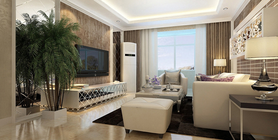 遠(yuǎn)洋國際118㎡現(xiàn)代輕奢風(fēng)格裝修實(shí)景圖